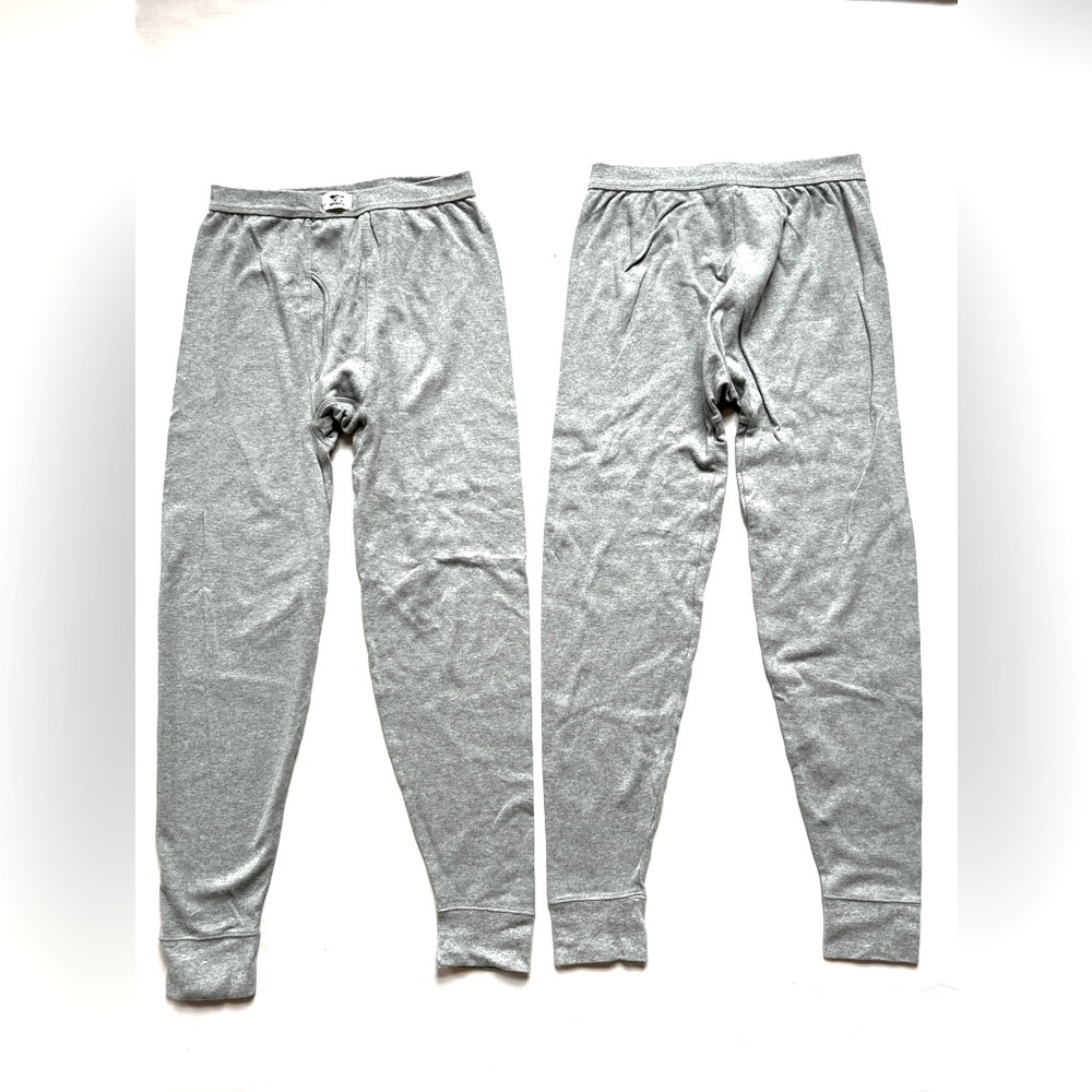 Septwolves Thermal Pants cotton Gray Men's L Waist 25"-34"